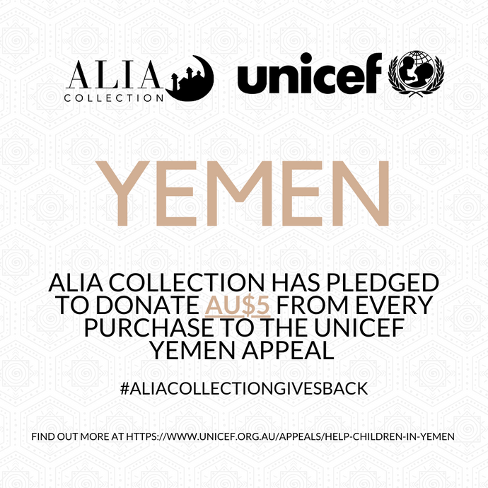 Alia Collection x UNICEF Yemen Appeal