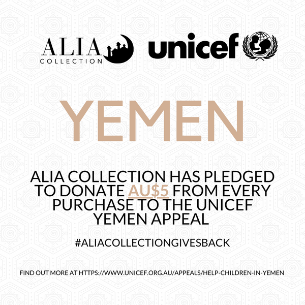 Alia Collection x UNICEF Yemen Appeal