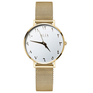 Nur | Gold Mesh Watch