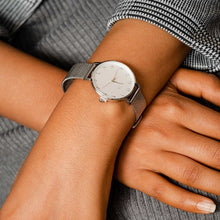 Load image into Gallery viewer, Amira | Silver Mesh Watch
